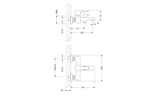 Смеситель Lemark Evitta (LM0514C) для ванны - 2