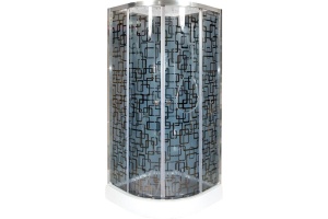 Душевая кабина Deto BМ1590 N (без крыши) BLACK - 2