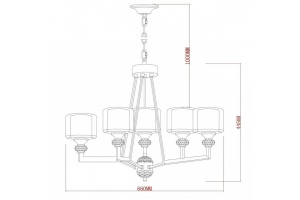 Подвесная люстра Vele Luce Lotus VL1054L05 - 2