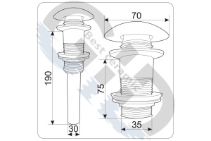 Донный клапан для сифона Gid - 2