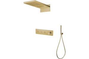 Душевой комплект Boheme Fusion 130-G С ВНУТРЕННЕЙ ЧАСТЬЮ, золото