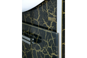 Джулия - 85 Тумба прямая КРАКОЛЕТ черный - 2