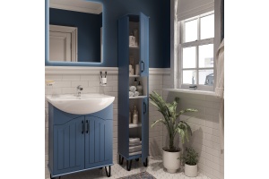 Мебель для ванной DIWO Сочи 65 синяя - 3