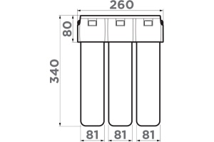 Комплект картриджей Omoikiri 4998003 - 2