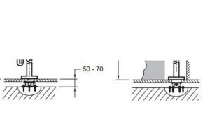 97904D-NF база для установки напольного смесителя ( AVID E97367-CP)