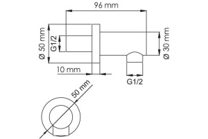 Шланговое подключение Wasserkraft A082 - 2