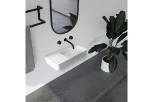 Раковина подвесная ABBER Stein AS2627-1.2 белая матовая - 2