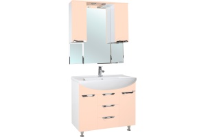 Тумба для комплекта Bellezza Альфа 90 бежевая - 2