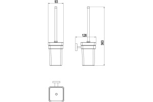 Ершик Timo Selene 10061/00 chrome - 2