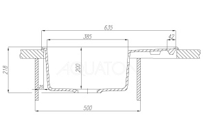 Мойка кух. ДЕЛИЯ 65 графит - 3