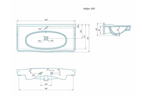 Раковина Модерн 1050	 - 2