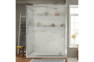 Душевой уголок STWORKI Эстерсунд DE019R80160200 160x80 см профиль хром глянец, стекло матовое