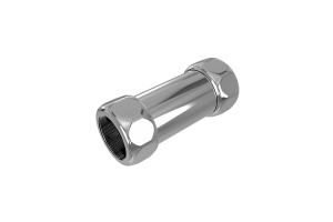 Прямое соединение для полотенцесушителя Terminus хром