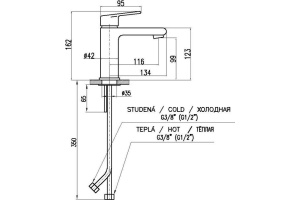 Смеситель для раковины Rav Slezak Colorado хром - 2