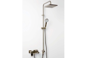 Смеситель Wasserkraft Exter 1601 для ванны с душем, светлая бронза - 2