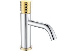 Смеситель Boheme Stick 121-CRG для раковины, chrome diamond gold