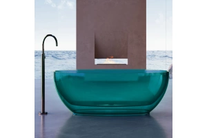 Ванна из полиэфирной смолы Abber Kristall 170х75 бирюзовый - 2