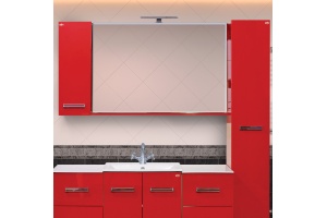 Зеркало Misty Атланта 107 красное