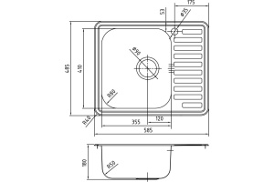 Мойка кухонная Iddis Strit STR58PLi77 - 2