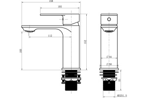 Смеситель для раковины STWORKI WFD16002 - 2
