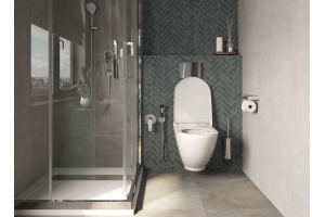 Гигиенический душ STWORKI by Damixa Дублин HFDB75100 со смесителем, С ВНУТРЕННЕЙ ЧАСТЬЮ, хром, встраиваемый, настенный, латунь - 2