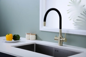 Смеситель для кухни Paulmark Salix с гибким изливом бронза - черный матовый - 2