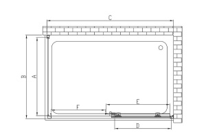 Душевой уголок Vincea Soft 150х100 хром стекло прозрачное - 2