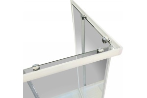 Душевой уголок Royal Bath HPD 110x100 профиль белый стекло прозрачное - 3