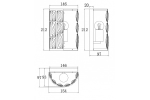 Настенный светильник Maytoni Gelid MOD184-WL-01-CH - 2