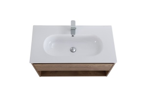 Комплект мебели BelBagno Kraft 90 темное дерево - 3