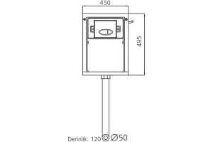 Смывной бачок скрытого монтажа SantiLine SL-02 с кнопкой смыва - 2