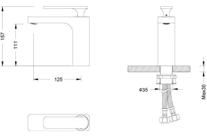Смеситель для раковины Timo Torne 4361/02F антик - 2