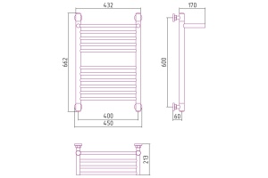 Полотенцесушитель водяной ДР 