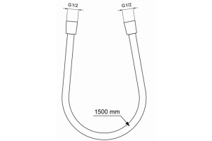 Душевой шланг Ideal Standard Idealflex 150 хром (BE150AA) - 2