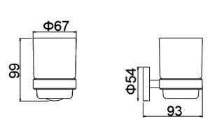 Стакан для зубных щеток Timo Saona 13031/17 золото матовое - 2
