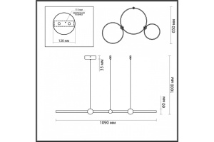 Подвесной светильник Lumion Diego 6533/85L - 2