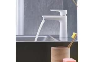 71712700 HG Talis E 110 смеситель для раковины без донного клапана матовый белый - 3