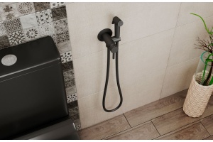 Гигиенический душ Bravat со смесителем, чёрный D9151BW-ENG - 2
