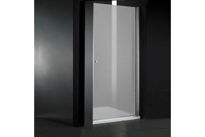 Душевая дверь Cezares Elena 80 хром стекло рифленое