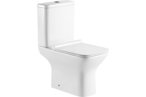 Cube 2-C Чаша с сидением (Soft Close -SLIMSEAT) для унитаза напольного с Rimless (240208) - 2