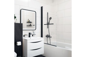 Шторка на ванну Iddis Slide 75х145, профиль матовый черный SLI5BS7i90 - 2