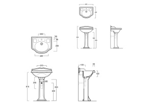 Раковина подвесная Simas Arcade 59 белая - 3