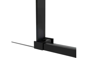Душевая дверь Vincea Slim Soft 150х200 профиль черный стекло прозрачное - 3