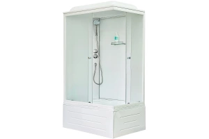 Душевая кабина Royal Bath 120x80 L стекло матовое профиль белый - 2