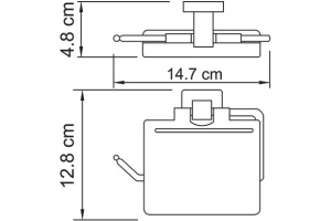 Держатель туалетной бумаги Wasserkraft Lippe K-6525 - 3
