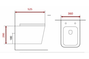 Унитаз подвесной Aquatek Либра 52.5 белый с сиденьем микролифт (AQ0530N-00) - 2