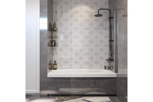 Шторка на ванну DIWO Коломна 4GW006 распашная, 70x150 - 2