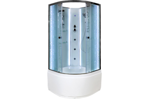 Душевая кабина Deto ЕМ 100х100 (EM4510NLED+GM)