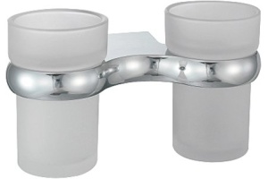 Стакан для зубных щеток WasserKRAFT Berkel двойной хром