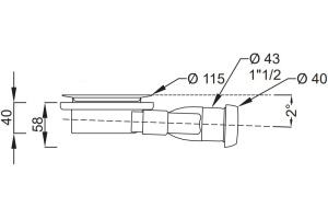 Поддон для душа Jacob Delafon Singulier E67015-MGZ 140х80 серый шелк - 3
